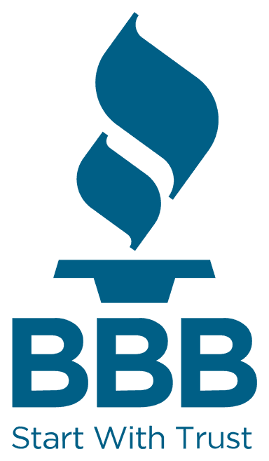 The logo for the Better Business Bureau (BBB).